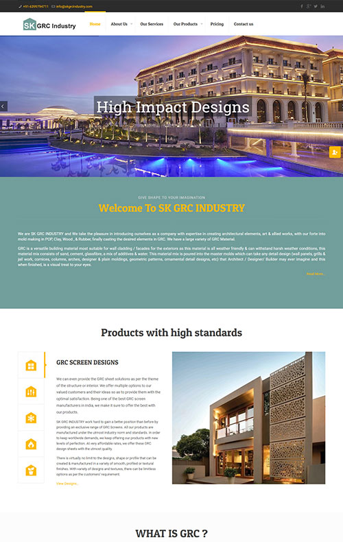 website design b curve technology