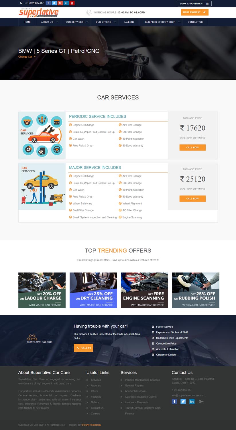 website design b curve technology
