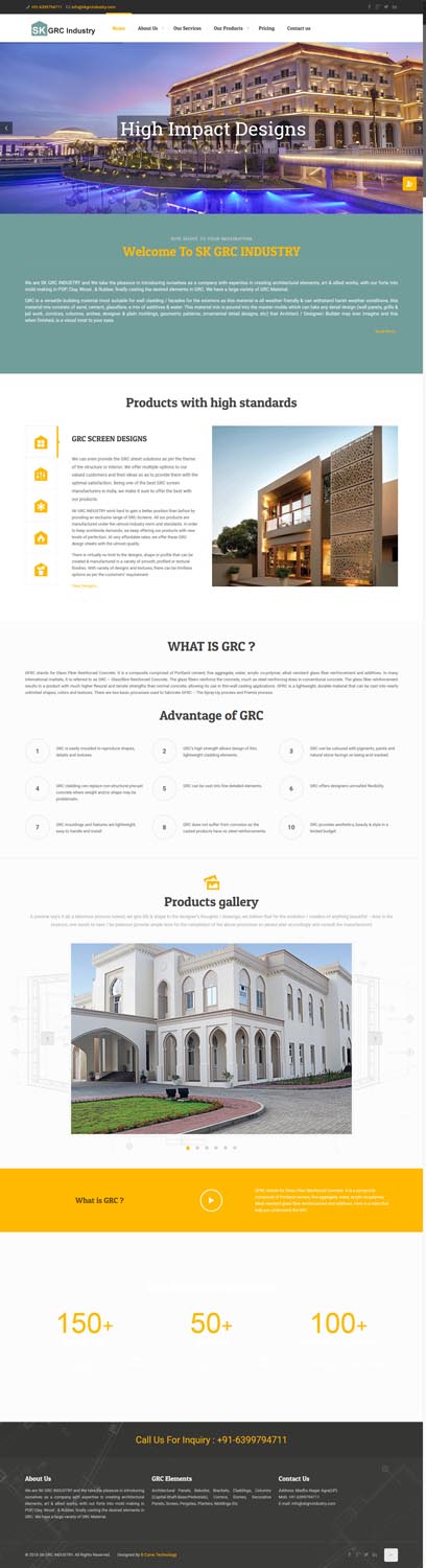 website design b curve technology